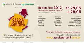 Escola Portátil de Música inscreve até dia 30 de junho