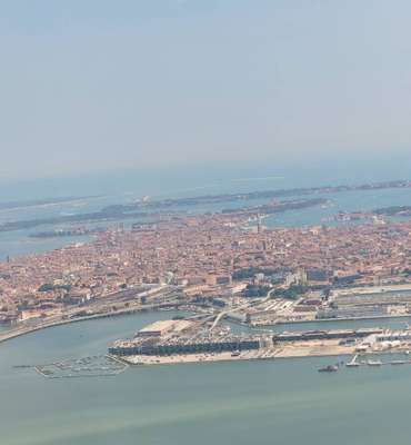 Veneza vista do avião