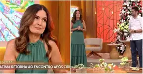 ‘Encontro’: Fátima Bernardes está de volta e se emociona com morte de amiga