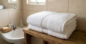 A propósito, você sabe para que servem as tiras de tecido nas toalhas de banho?