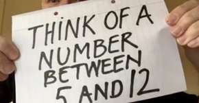 [VÍDEO] Homem promete adivinhar número em que você está pensando