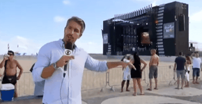 Após Ana Clara, repórter do JN brinca com as 17 ondinhas