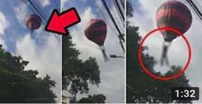 Boatos: Homem morto é pendurado em balão no Rio de Janeiro