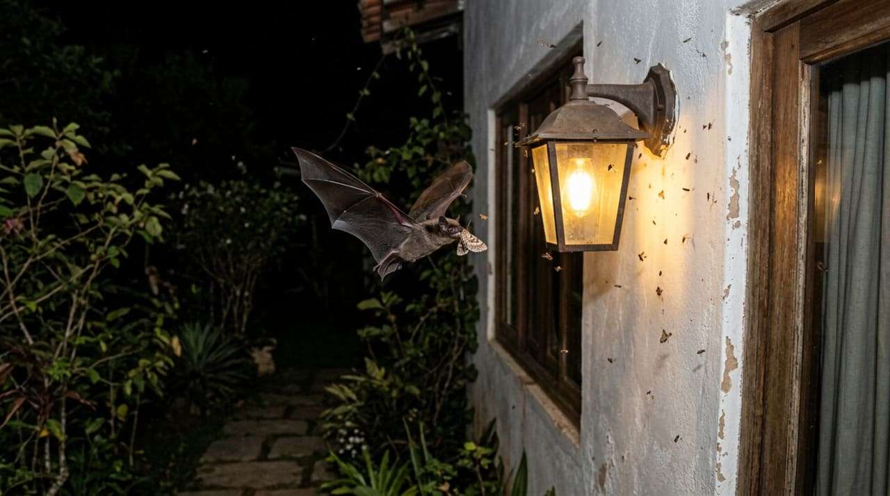 Se você avistar morcegos voando ao redor de sua casa ou jardim à noite ...