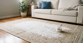 Nas casas mais perfumadas o tapete não tem cheiro de cachorro porque usam amido de milho para puxar a sujeira seca