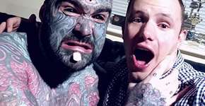 Homem mais tatuado do Reino Unido vai aparecer nu na TV em busca de amor