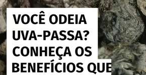 Você odeia uva-passa? Conheça os benefícios que podem mudar sua opinião