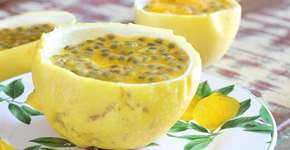 Mousse de Maracujá low carb para se refrescar o verão