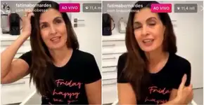 Fátima Bernardes se emociona em live após revelar estar com câncer
