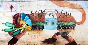 Cores, mitos e referências à cultura mexicana se misturam na arte de Curiot