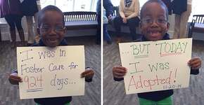 15 fotos emocionantes de crianças que acabaram de ser adotadas