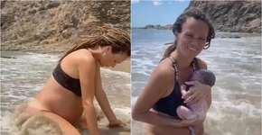Blogueira opta por parto no mar, sem assistência, e vídeo viraliza