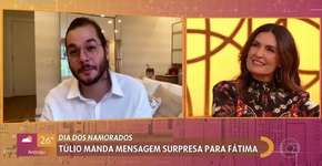 Túlio Gadêlha faz surpresa e se declara para Fátima Bernardes ao vivo