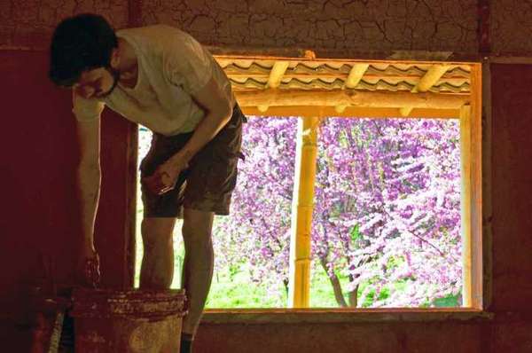 Voluntário durante a etapa de Barreamento