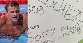 Americanos se desculpam pela atitude do nadador Ryan Lochte