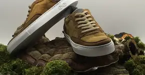 Tênis vegano é feito de fungos e garrafas PET recicladas