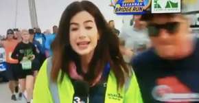 Repórter é violada por corredor de maratona em telejornal ao vivo