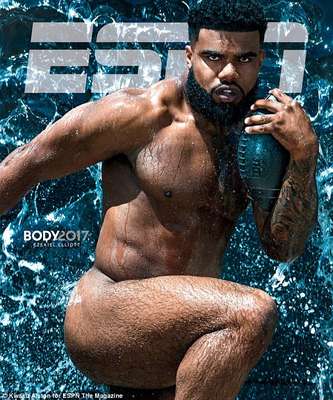 O jogador de futebol americano Ezekiel Elliott do Dallas Cowboys