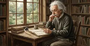 Reflexão de Albert Einstein sobre a solidão: “A monotonia e a solidão de uma vida tranquila estimulam a mente criativa.”