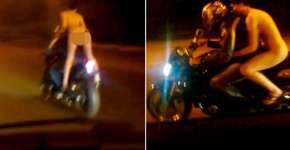 Mulher que pegou carona nua em moto pode ser multada por não usar capacete