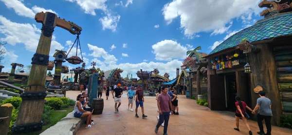 Detalhes da área de Como treinar seu dragão