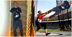 Homem dorme na escada e vira o primeiro meme de 2017