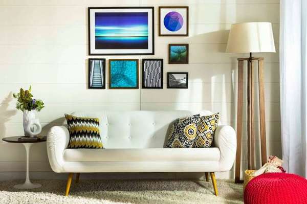 Sala decorada com móveis Mobly