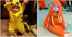 10 fotos muito fofas de bebês vestidos de pokémons
