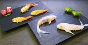 Nova tendência no Japão cria sushis em formato de carpas
