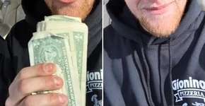 Entregador de pizza ganha R$ 1730 de gorjeta e grava vídeo agradecendo