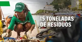 Sprite recolhe mais de 15 toneladas de lixo em praias, rios e manguezais do Brasil