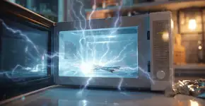 O que realmente acontece quando você coloca metal no micro-ondas