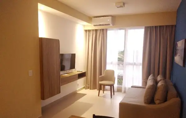 Interior de um dos apartamentos do São Pedro Thermas Resort 