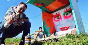 Grupo leva grafite para pontos de ônibus no Paraná