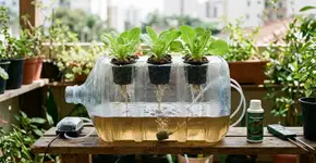 Como fazer hidroponia a partir de galões usados sem eletricidade: uma solução prática para jardinagem econômica em casa