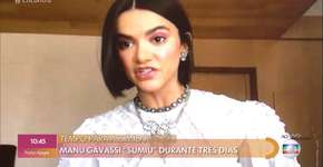 Manu Gavassi reaparece na TV após saída do BBB20 e explica ausência ao vivo