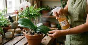 Borrifar água com babosa diluída nas folhas das orquídeas: por que funciona e como acelera a recuperação de plantas estressadas