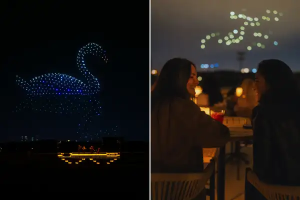 'DroneArt Show' vai te encantar com um show de luzes