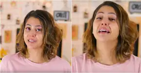 Youtuber Dora Figueiredo chora ao relatar relacionamento abusivo