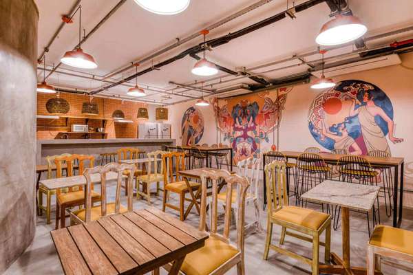 Um dos espaços comuns do Selina Aurorar