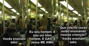 Homossexual enfrenta pastor homofóbico no metrô de NY e é aplaudido