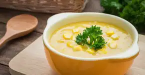 Delicioso creme de milho com manteiga: prático e reconfortante