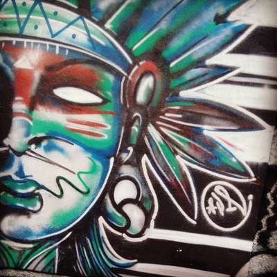 Graffiti no bairro da Água Branca, em Contagem, clicado por @welderpierre