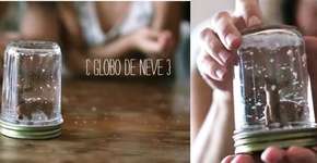 Você não tem ideia de como é fácil fazer este globo de neve