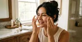 Aprenda a fazer uma massagem facial rápida pra desinchar o rosto logo cedo ao acordar