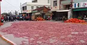 Soltaram um milhão de bombinhas ao mesmo tempo; confira vídeo