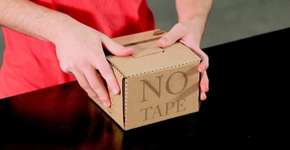 Estudantes criam caixa de papelão mais prática e sustentável