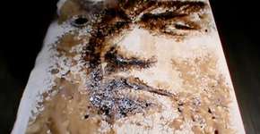 Artista chinesa cria retratos com café