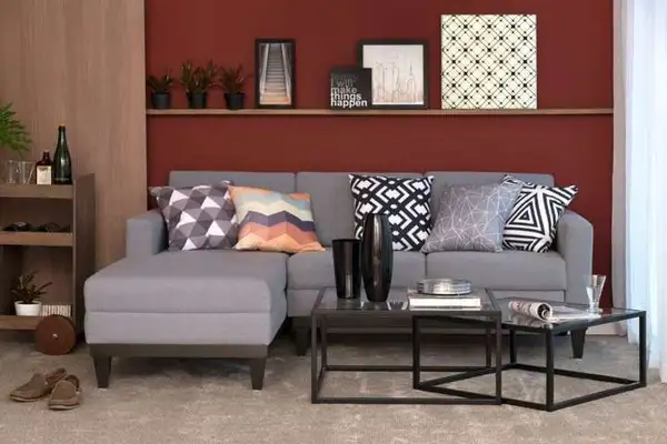 Sala decorada com móveis Mobly