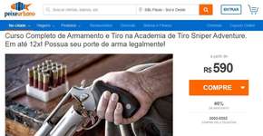 Site de compras coletivas oferece cursos de tiro em SP